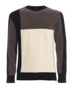 Maglione in lana a blocchi di colore