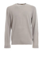 Pullover girocollo in lana pettinata