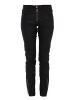 Pantaloni in pelle di agnello con zip