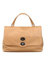 Borsa Postina media Daily beige in pelle