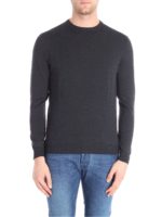 Pullover grigio scuro in lana vergine