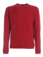 Pullover in lana vergine rosso