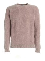 Pullover in lana vergine marrone chiaro