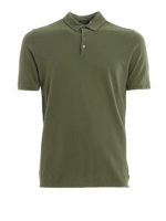Polo verde in cotone