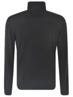 Pullover collo alto nero