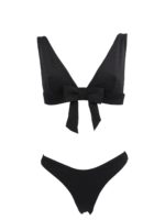 Bikini Poppy Plunge Bow nero