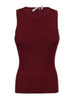 Top smanicato Racer in maglia