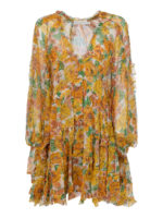 Abito in seta Poppy Frill Billow