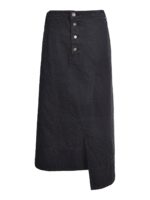 Gonna asimmetrica in denim nera