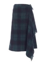 Gonna tartan verde e nera